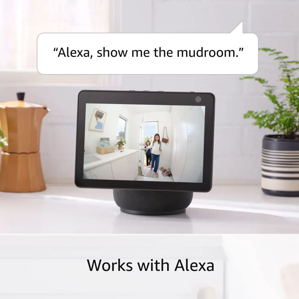 Ring Indoor Cam (newest model)  Home or business security in 1080p HD video, Charcoal