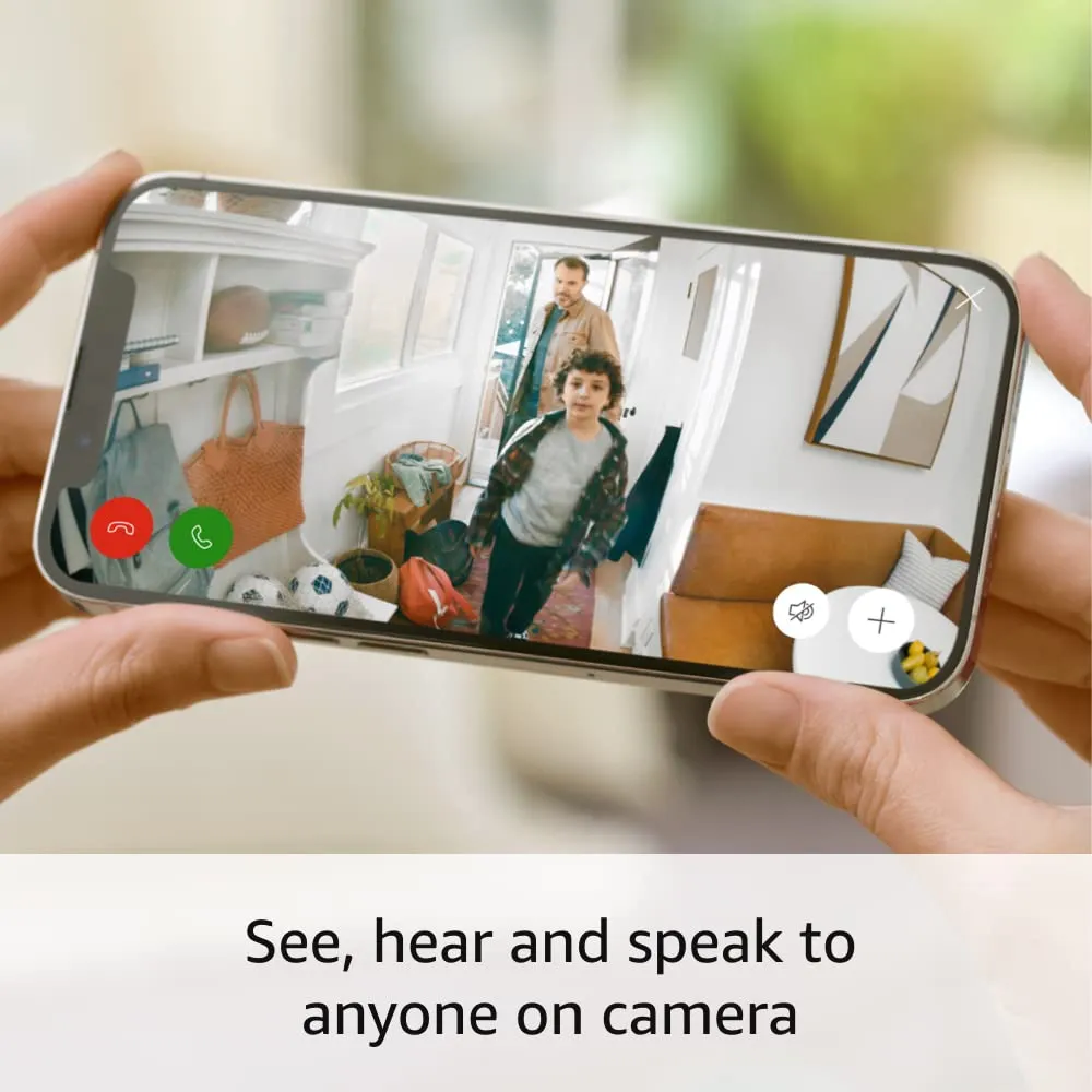 Ring Indoor Cam (newest model)  Home or business security in 1080p HD video, Charcoal