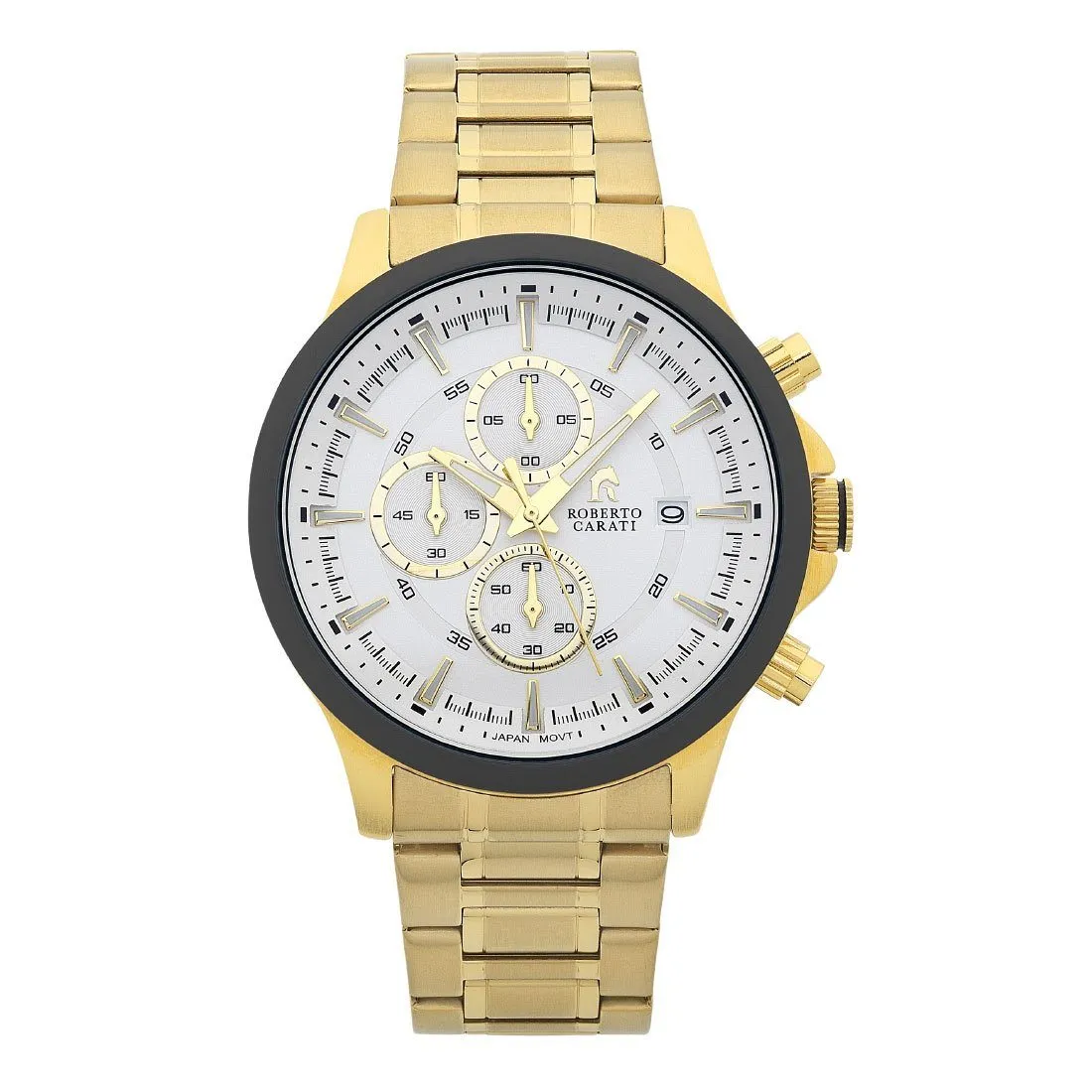 Roberto Carati St. Louis Black Bezel Multi Dial Watch