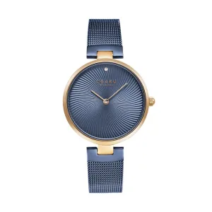 Rose Gold Diamant Ocean Women's Watch by Obaku