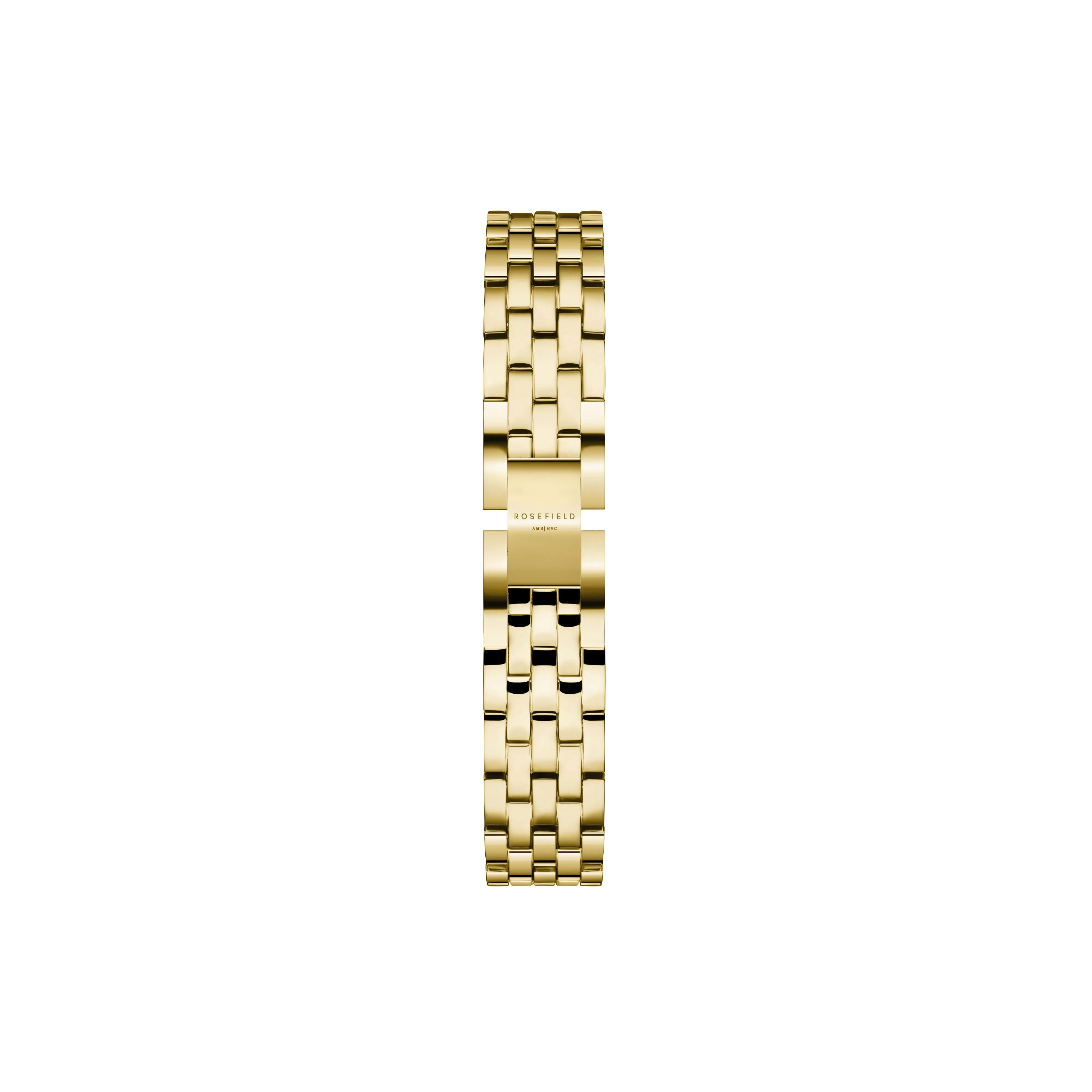 Rosefield Gemme White Steel Gold Watch GWGSG-G02