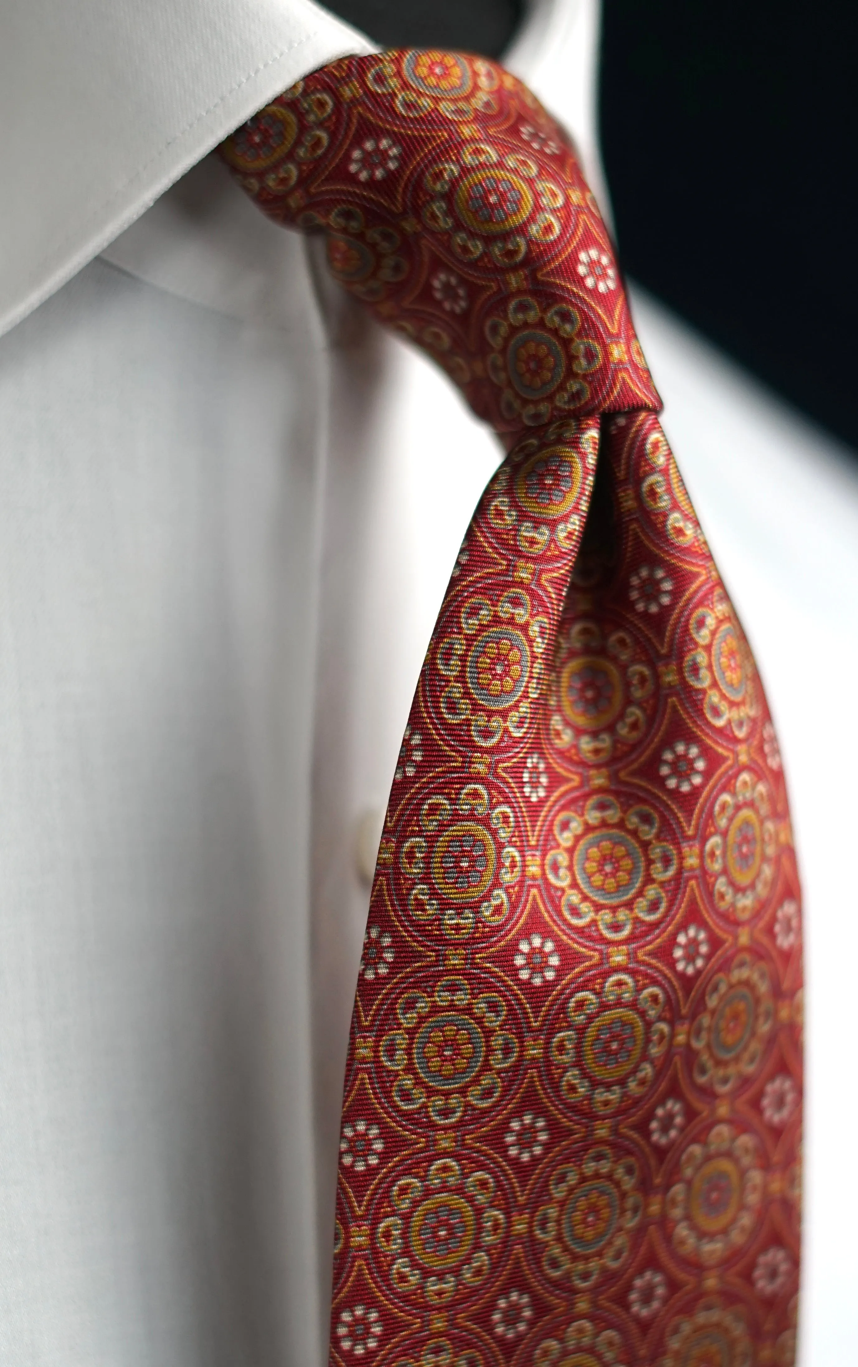 Samira Retro Silk Necktie