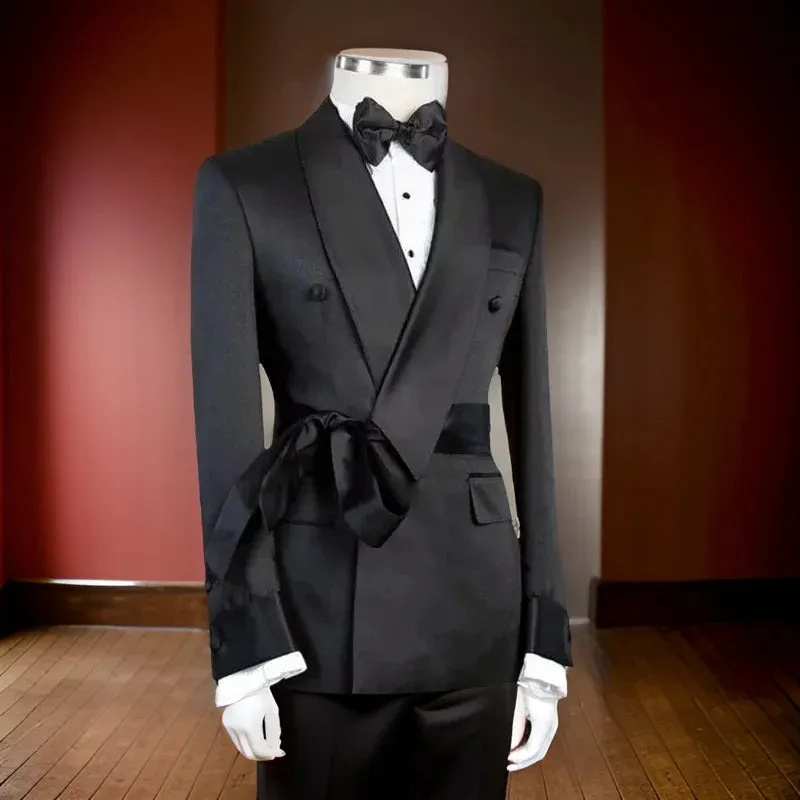 Satin Wrap Tuxedo