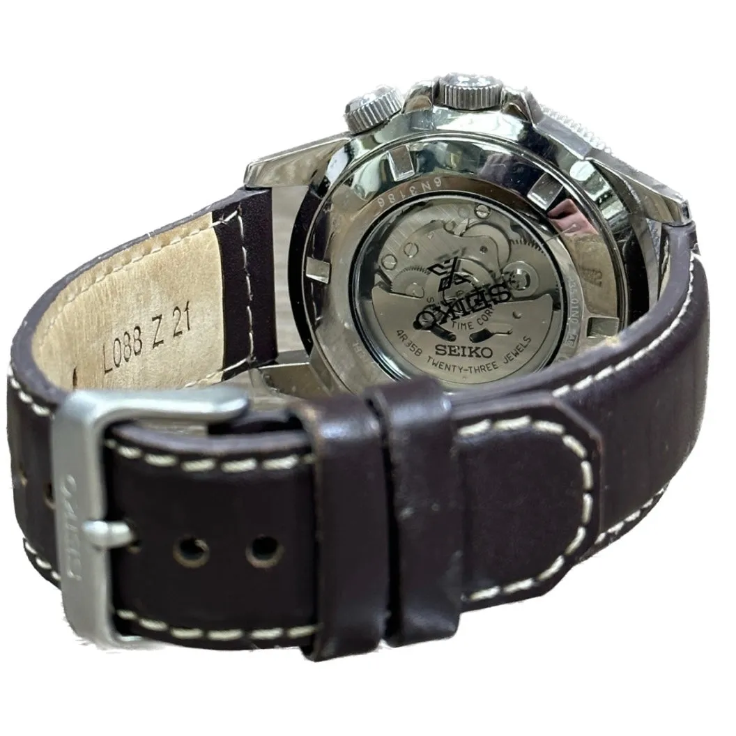 Seiko Prospex Automatic SRPA77K1 - Green Face with Leather Band
