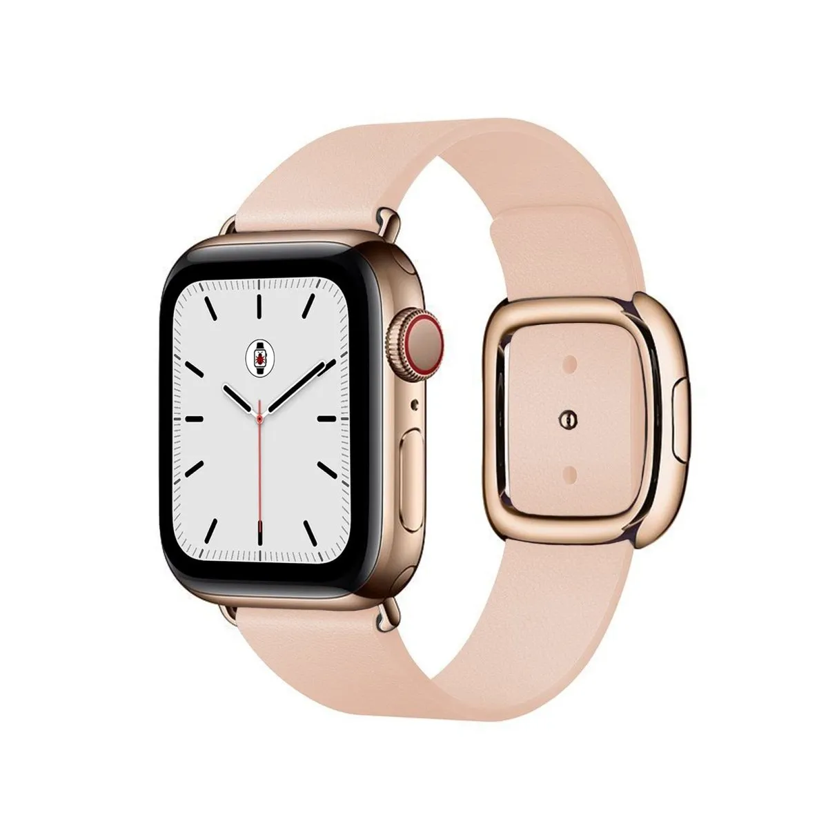 Soft Pink Modern Buckle Band