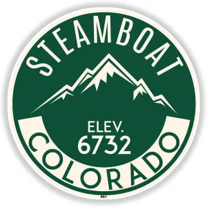 Steamboat Springs Decal Sticker Colorado 3" Skiing Mountains Ski Vinyl