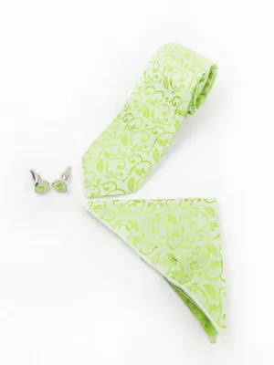 TBS32 3Pcs Tie Gift Box Tie Cuff-Link Pocket Square