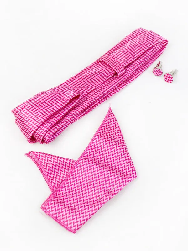 TBS41 3Pcs Tie Gift Box Tie Cuff-Link Pocket Square