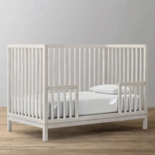 The Baby Atelier 100% Organic Fitted Crib Sheet Grey Comb