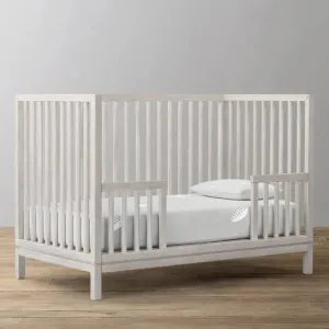 The Baby Atelier 100% Organic Fitted Crib Sheet Grey Comb