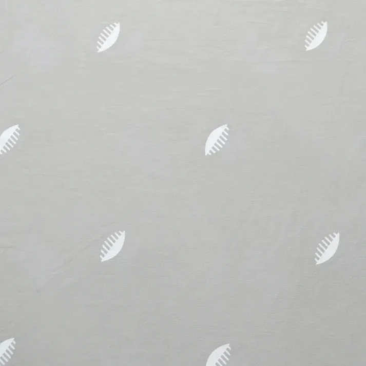 The Baby Atelier 100% Organic Fitted Crib Sheet Grey Comb