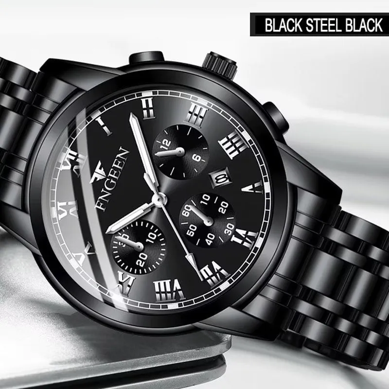 UnityLuxe Unisex 41.5MM Stainless Steel Quartz Watch