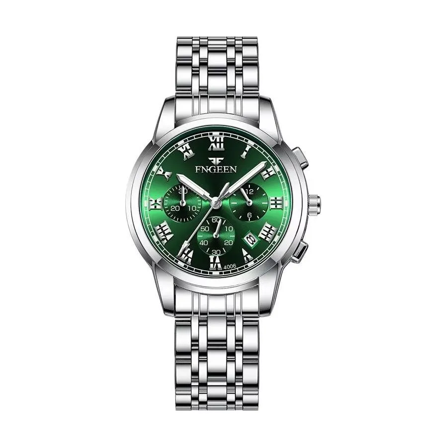UnityLuxe Unisex 41.5MM Stainless Steel Quartz Watch