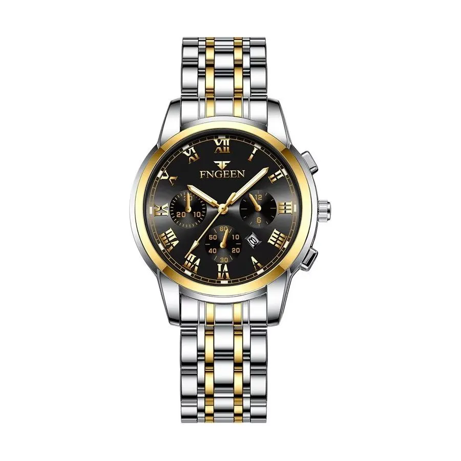 UnityLuxe Unisex 41.5MM Stainless Steel Quartz Watch