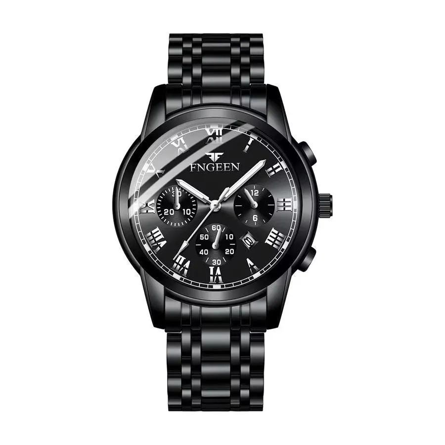 UnityLuxe Unisex 41.5MM Stainless Steel Quartz Watch