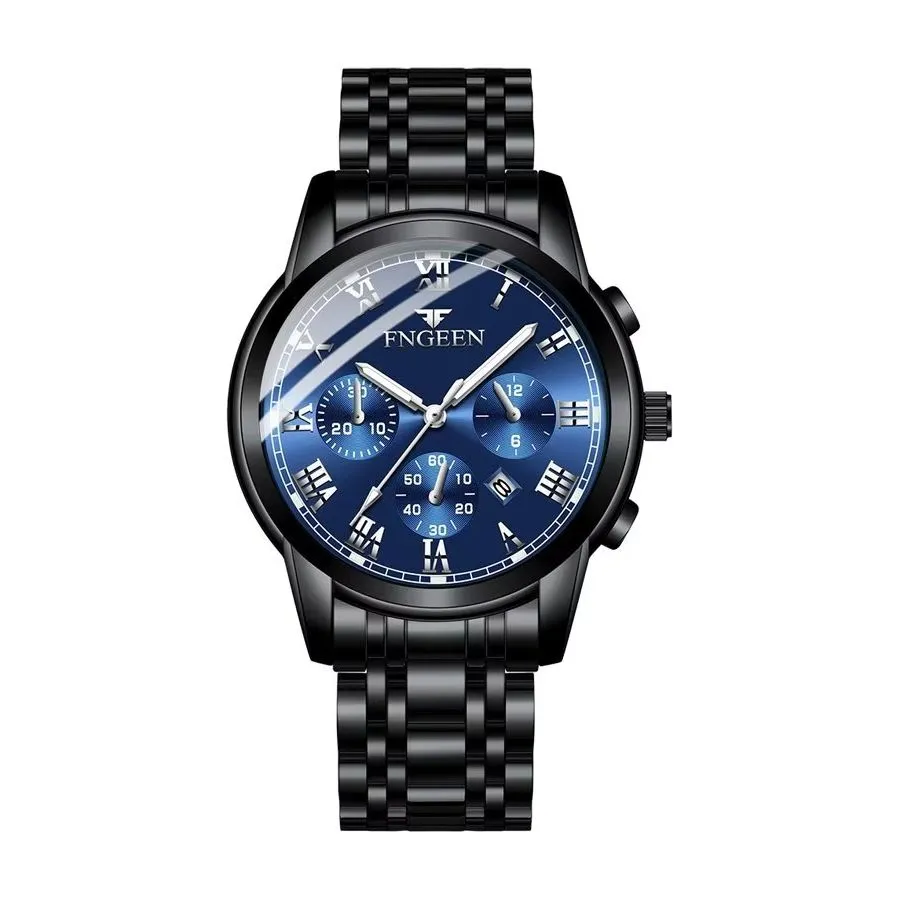 UnityLuxe Unisex 41.5MM Stainless Steel Quartz Watch