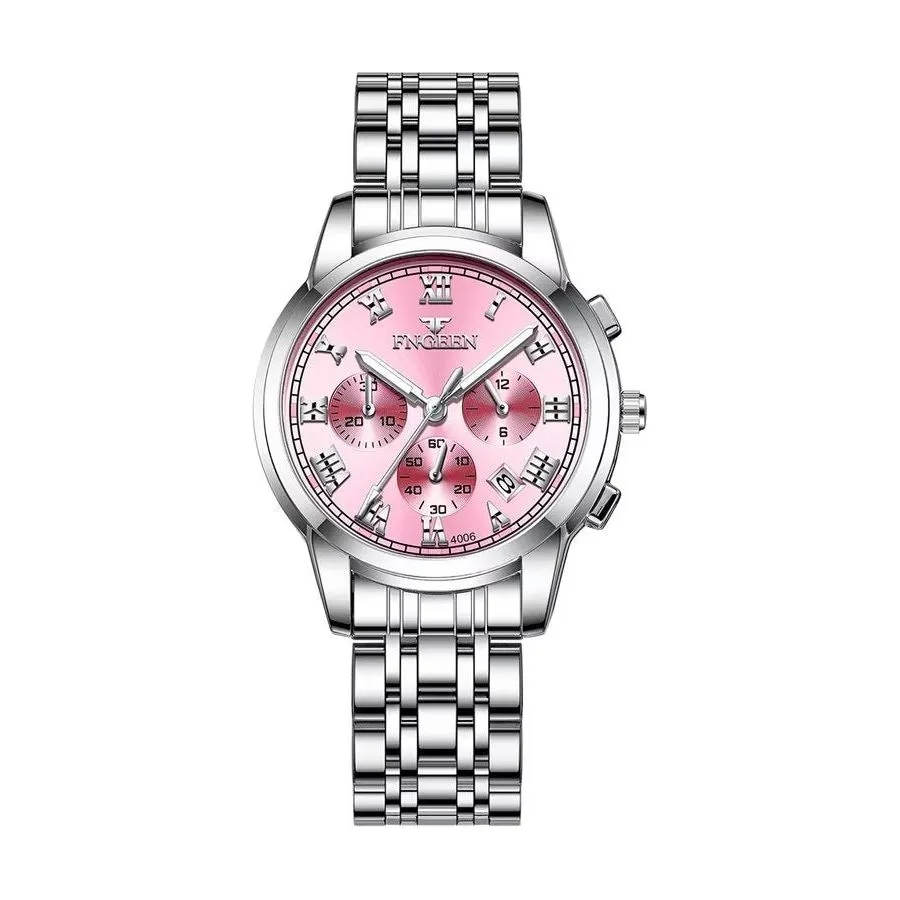 UnityLuxe Unisex 41.5MM Stainless Steel Quartz Watch