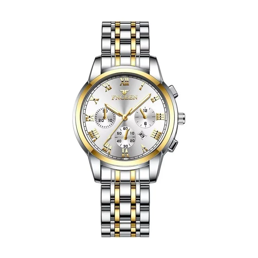 UnityLuxe Unisex 41.5MM Stainless Steel Quartz Watch