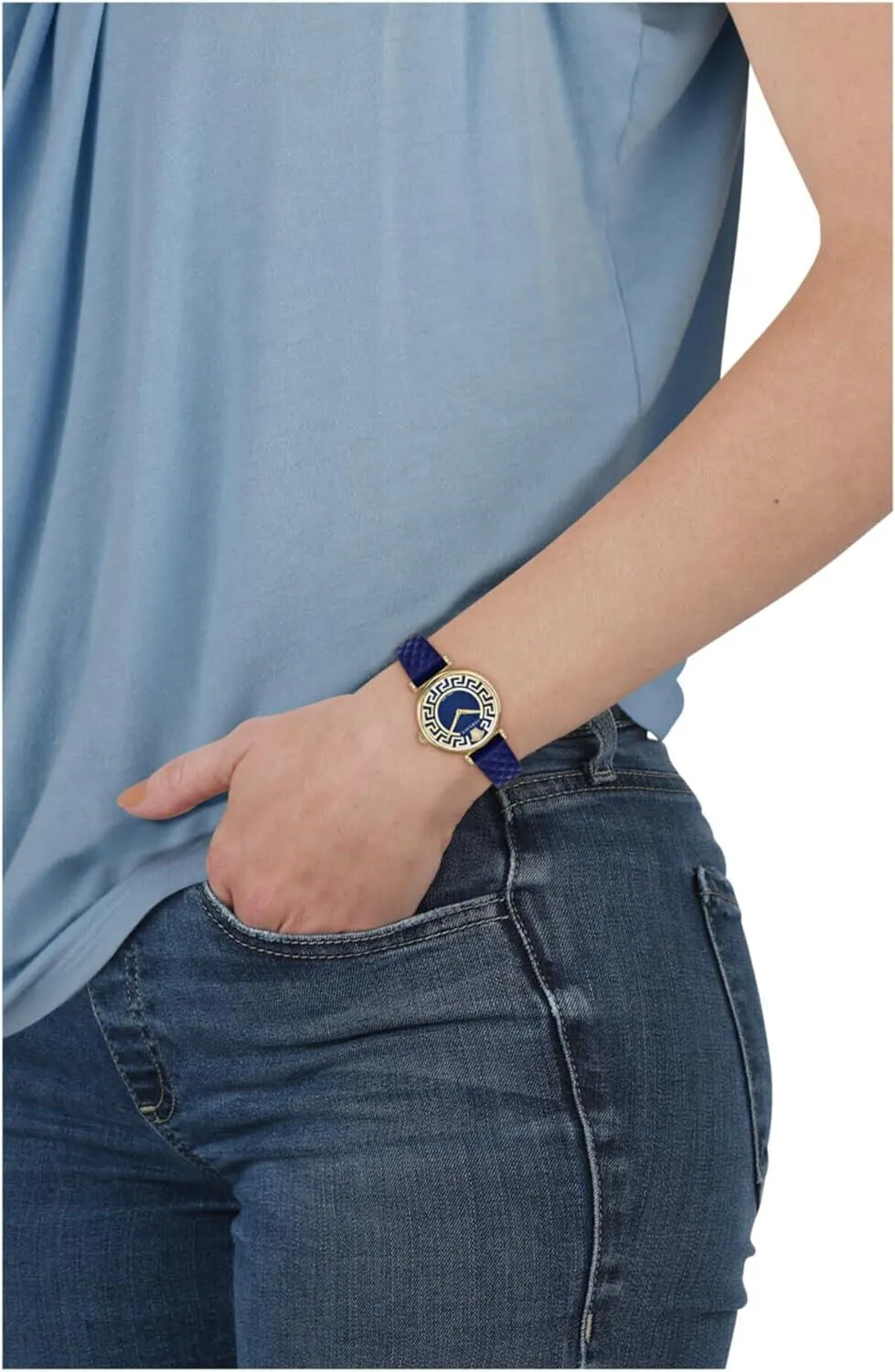 Versace Blue Dial Analog Women Watch - VE1CA0223