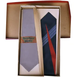 Vintage Unused Ties 1930s 40s Neckties by W A Brophey in Original Box