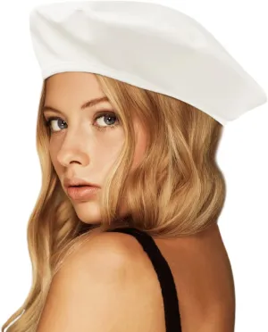 Wheebo PU Leather Berets for Women French Beret Hats Artist Painter Hat Classic Solid Style