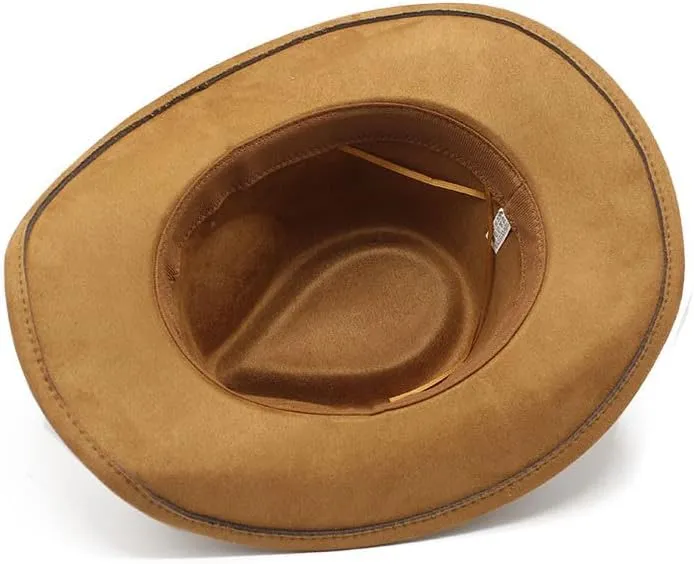 Wide Brim Suede Fedora Hats Unisex Newsboy Cap Suede Panama Hat Solid Retro Fedora for Men Women 2025