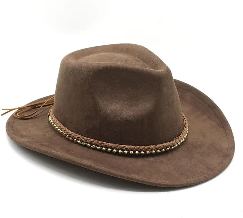 Wide Brim Suede Fedora Hats Unisex Newsboy Cap Suede Panama Hat Solid Retro Fedora for Men Women 2025