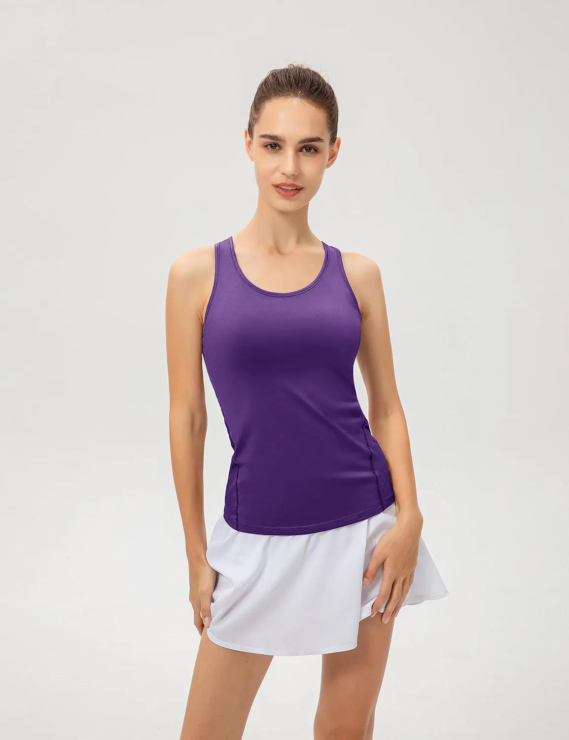 Women's Fitness Fast Dry Compression Running Sleeveless Athletic Tank Top 2/3 Packs