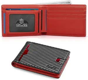 Zitahli Mens-Wallet-Slim-Leather-RFID Blocking Wallet for Men Minimalist Bifold Credit Card Holder with Gift Box